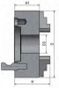 Прецизионный трехкулачковый токарный патрон Optimum CI3C  Ø 200 мм Camlock D1-4", рис.5