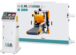 Горизонтальный ленточно-делительный 2-пильный станок HCM R-300 (MJ71BX300-2)
