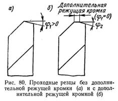 Проходные резцы без дополнительной режущей кромки