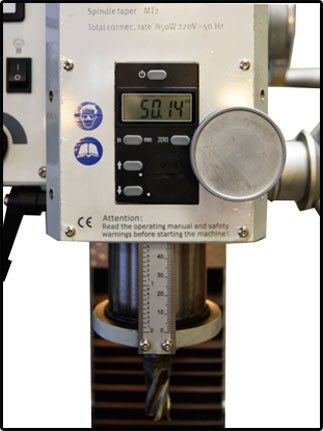 MML 2870M 
 Максимальный ход пиноли - 50 мм  
